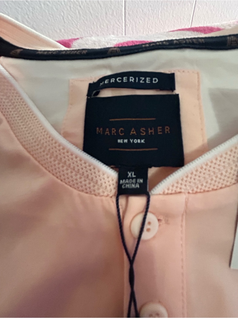 Marc Asher Pink Button-Up Blouse